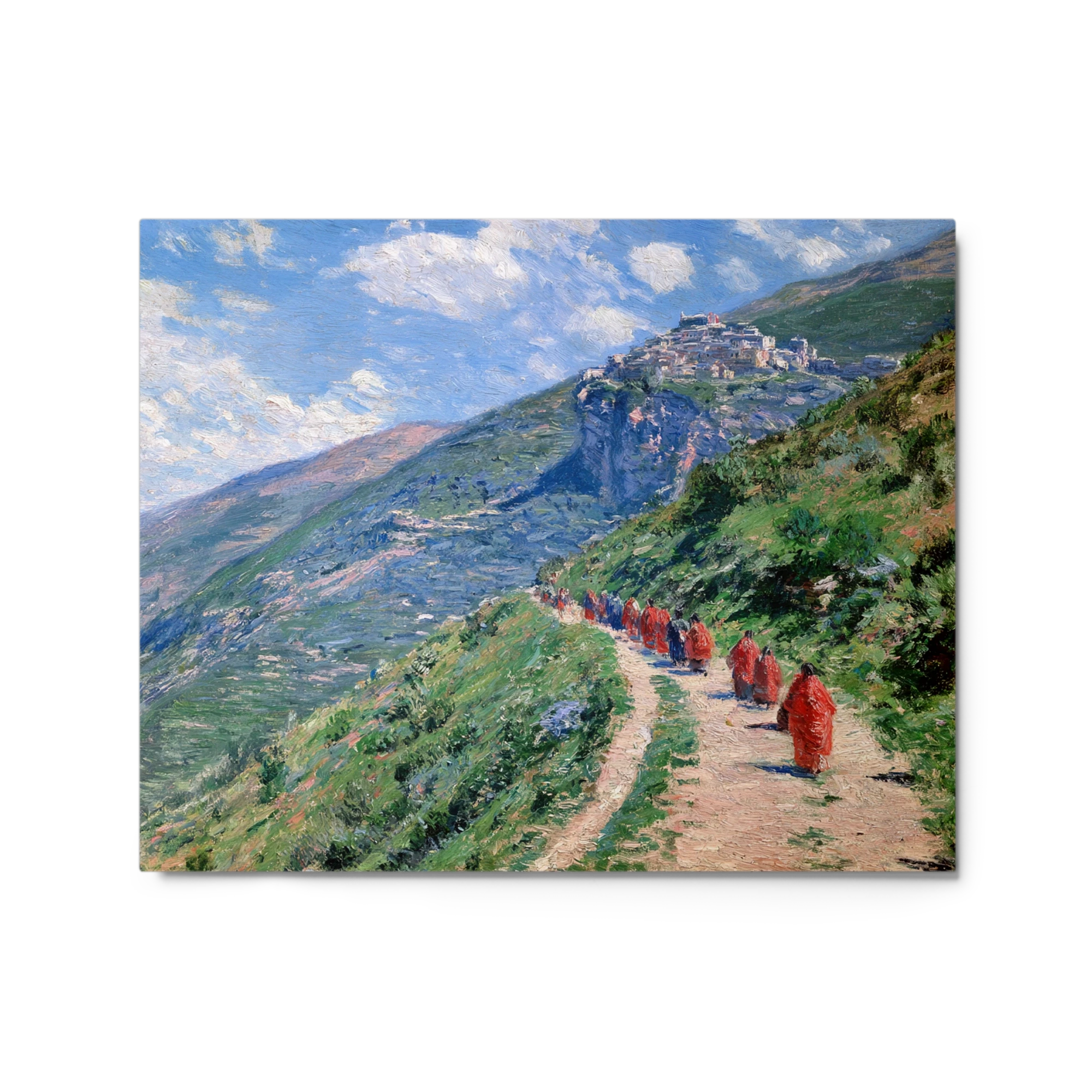 Procession on the Mountain Path | Art Print