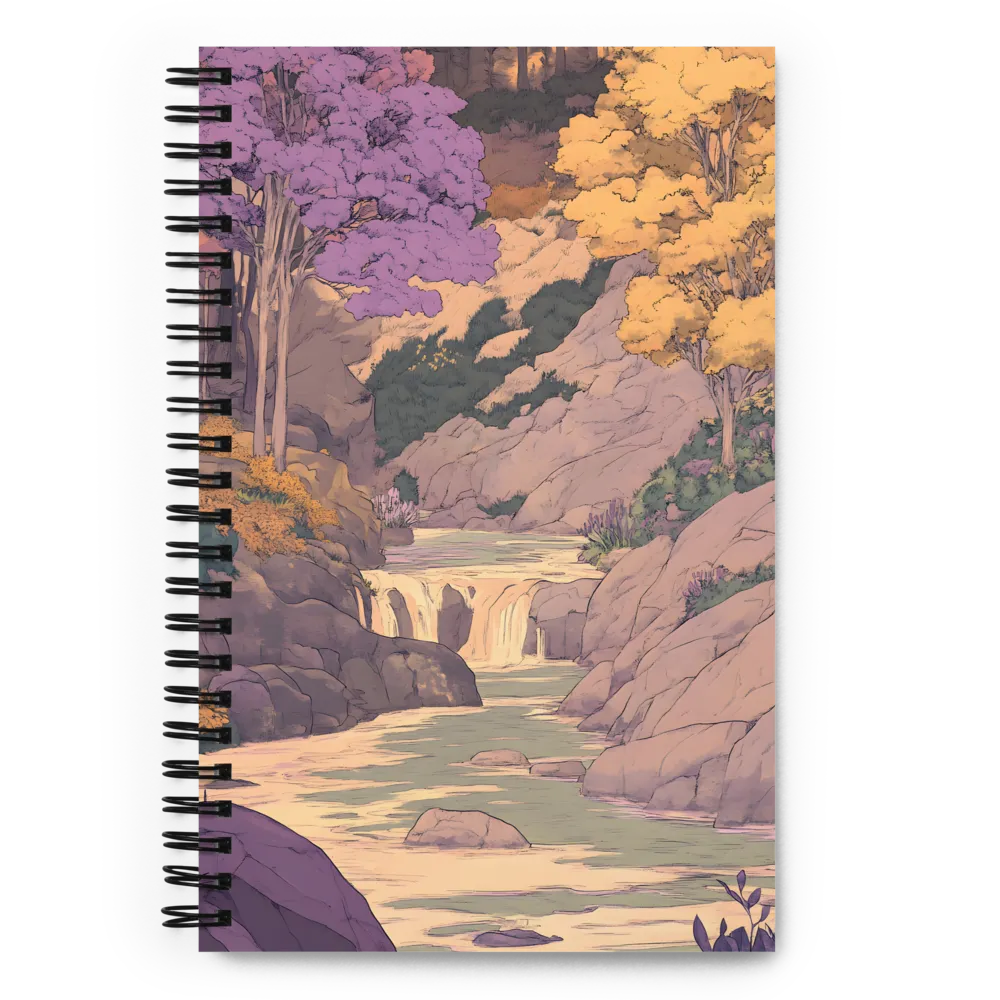 Serene Valley Falls 
 Spiral Notebook | 140 pages