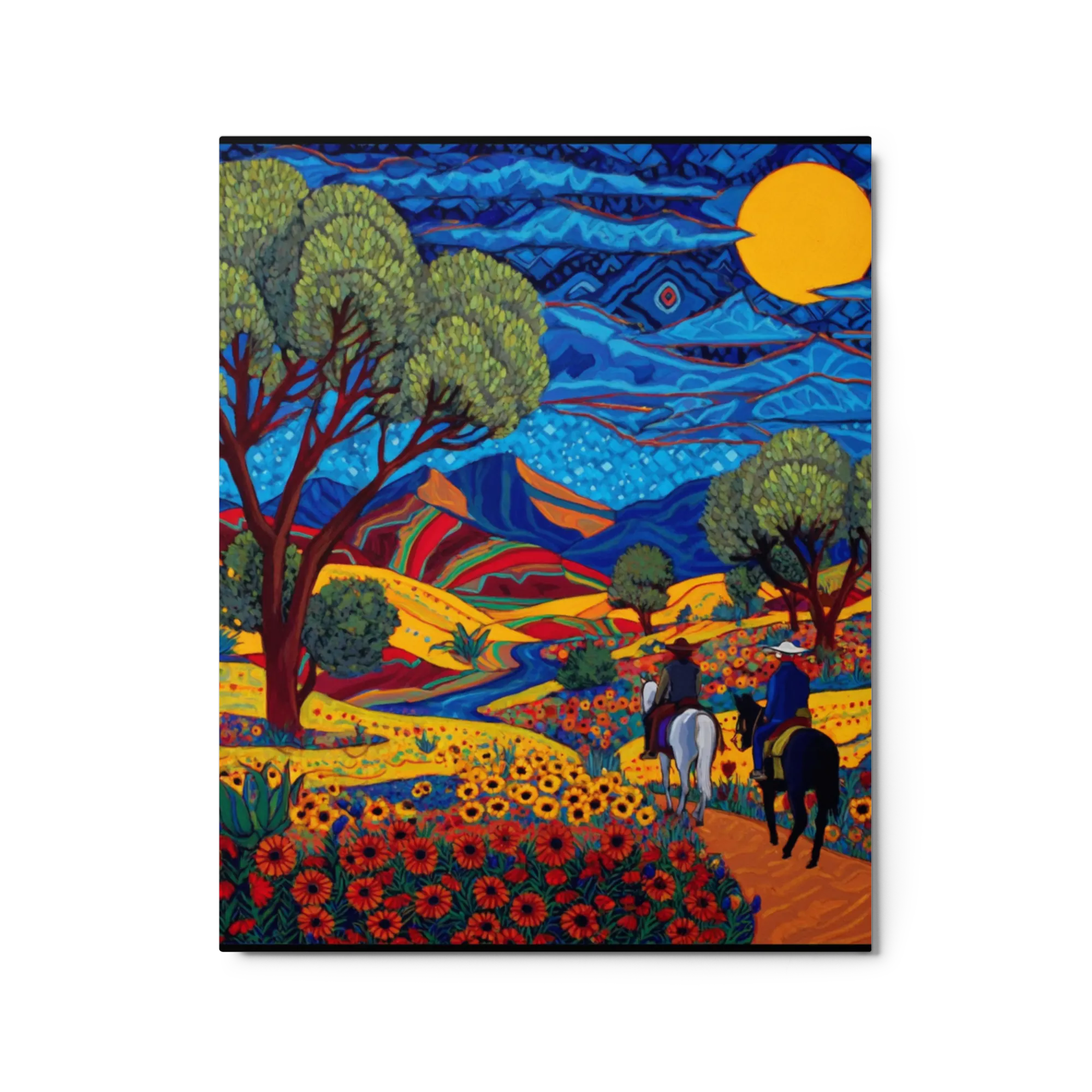 Riders Through a Vibrant Landscape