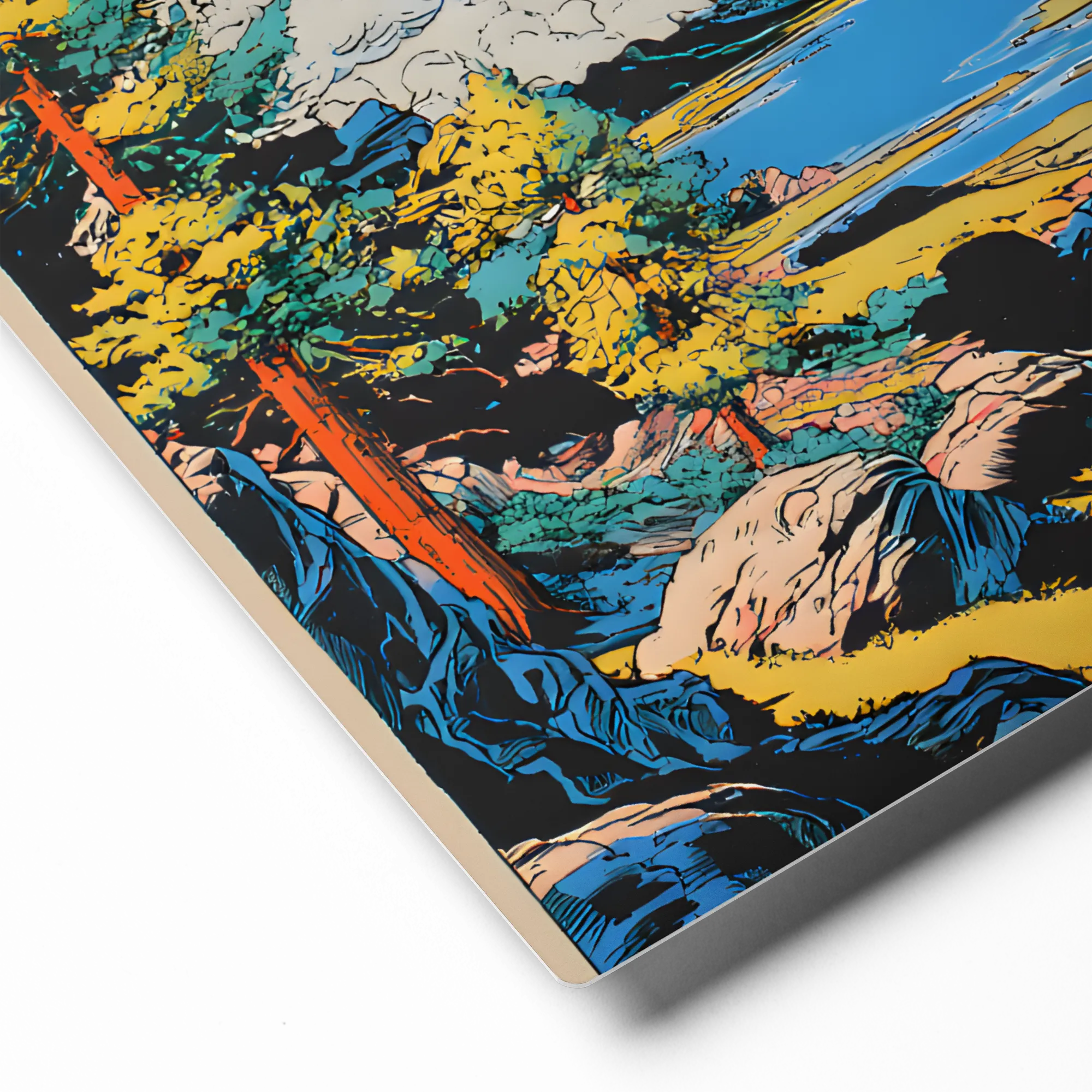 Cosmic Lake Serenity 
 Canvas | 24″x 24″