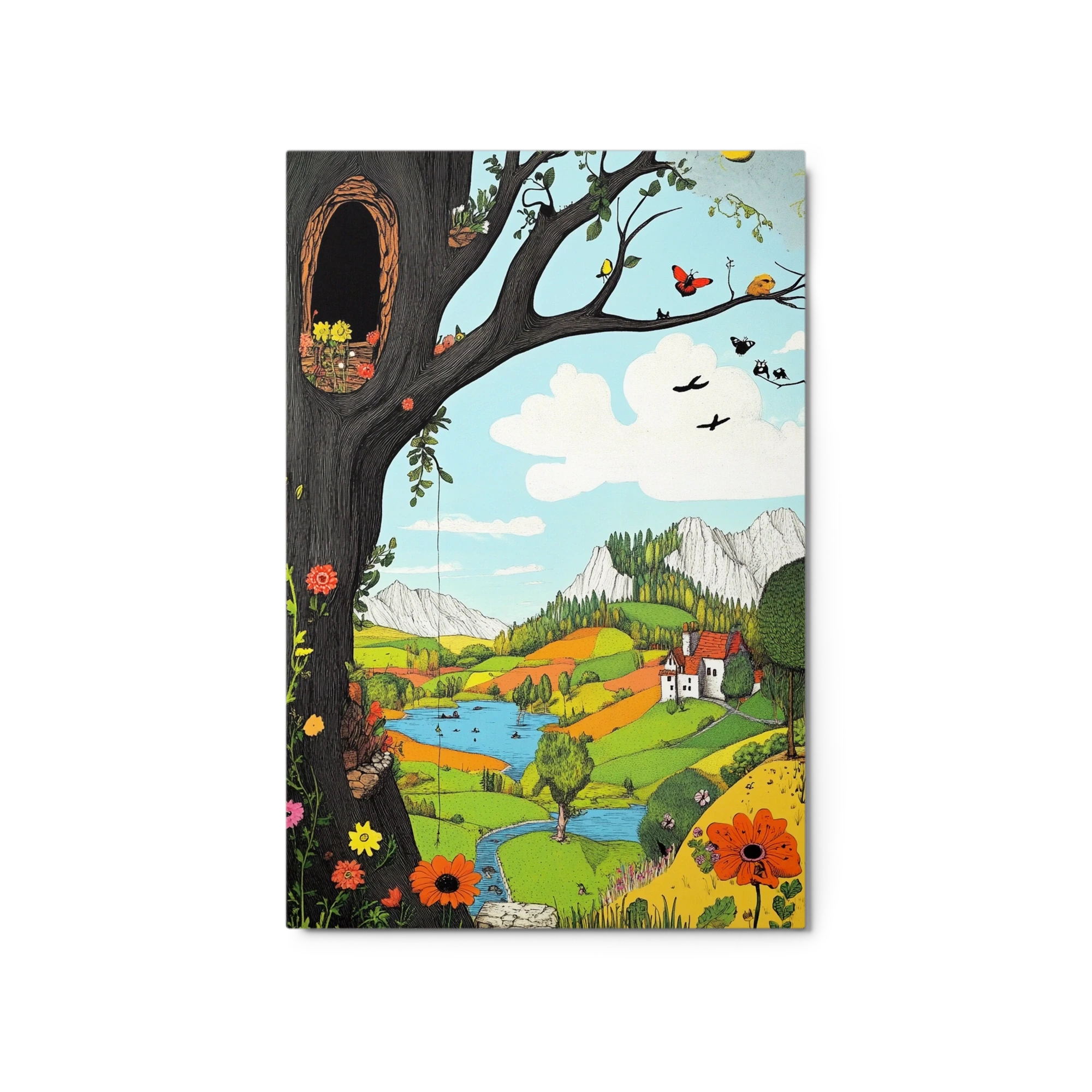 Illustrated Tree Landscape
