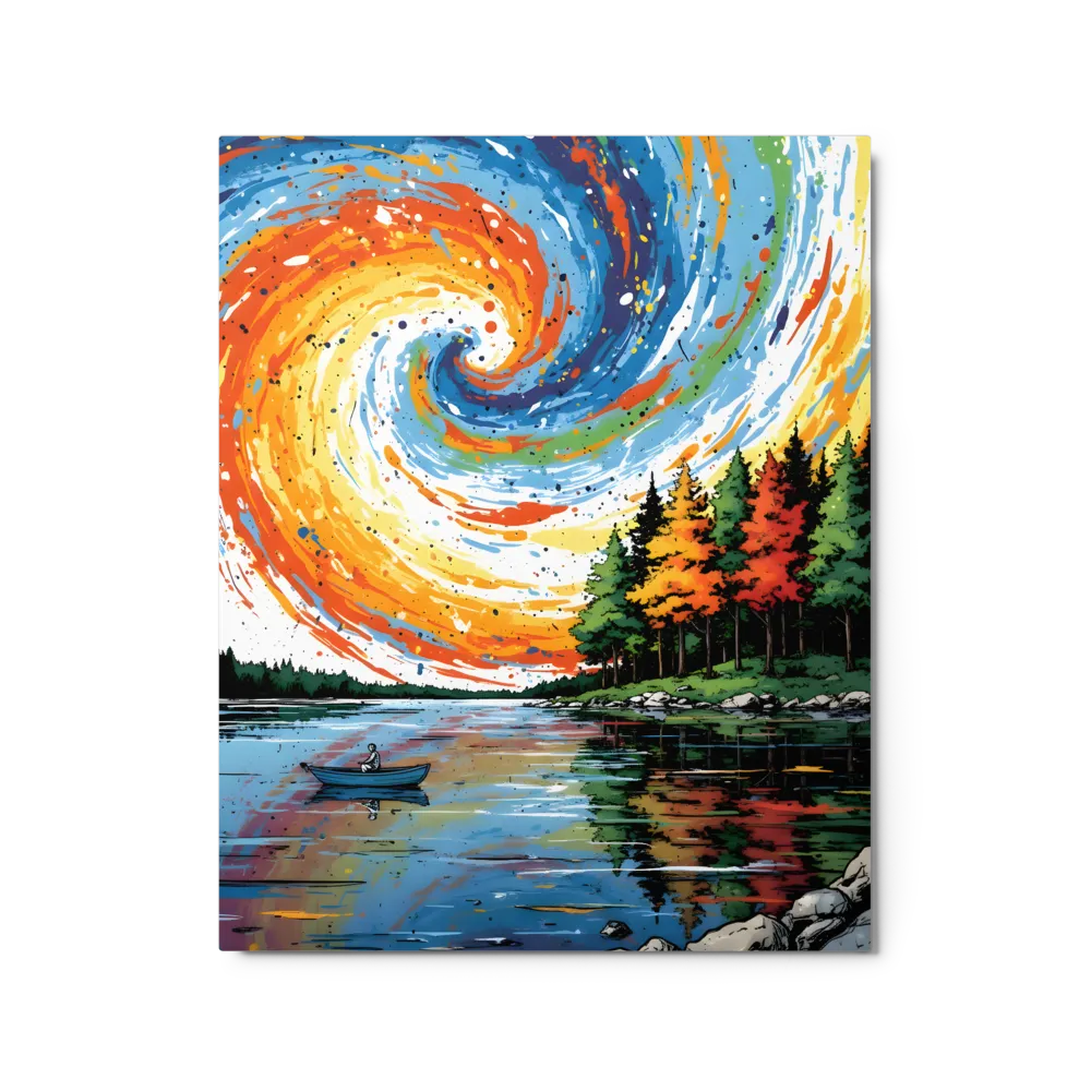 Lakeside Expressionism 
 Canvas | 12″x 18″