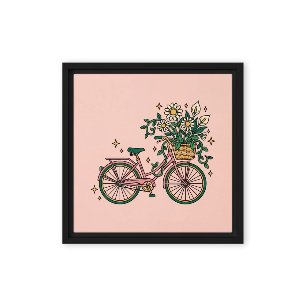 Floral Vintage Bicycle | Art Print