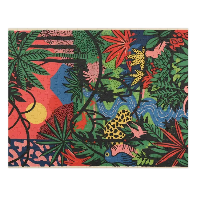 Jungle Stream at Sunset | Jigsaw Puzzles