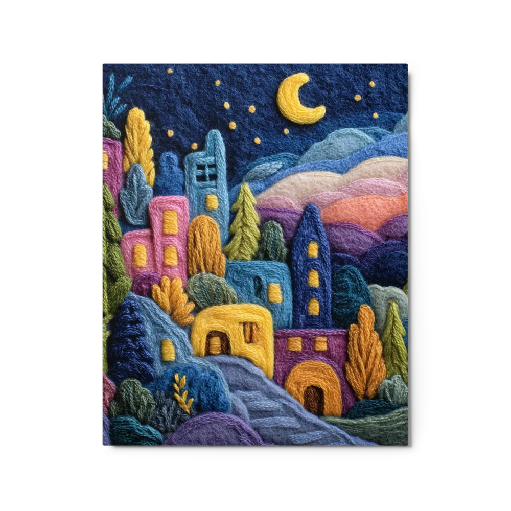 Whimsical Stitched Nightscape | Art Print