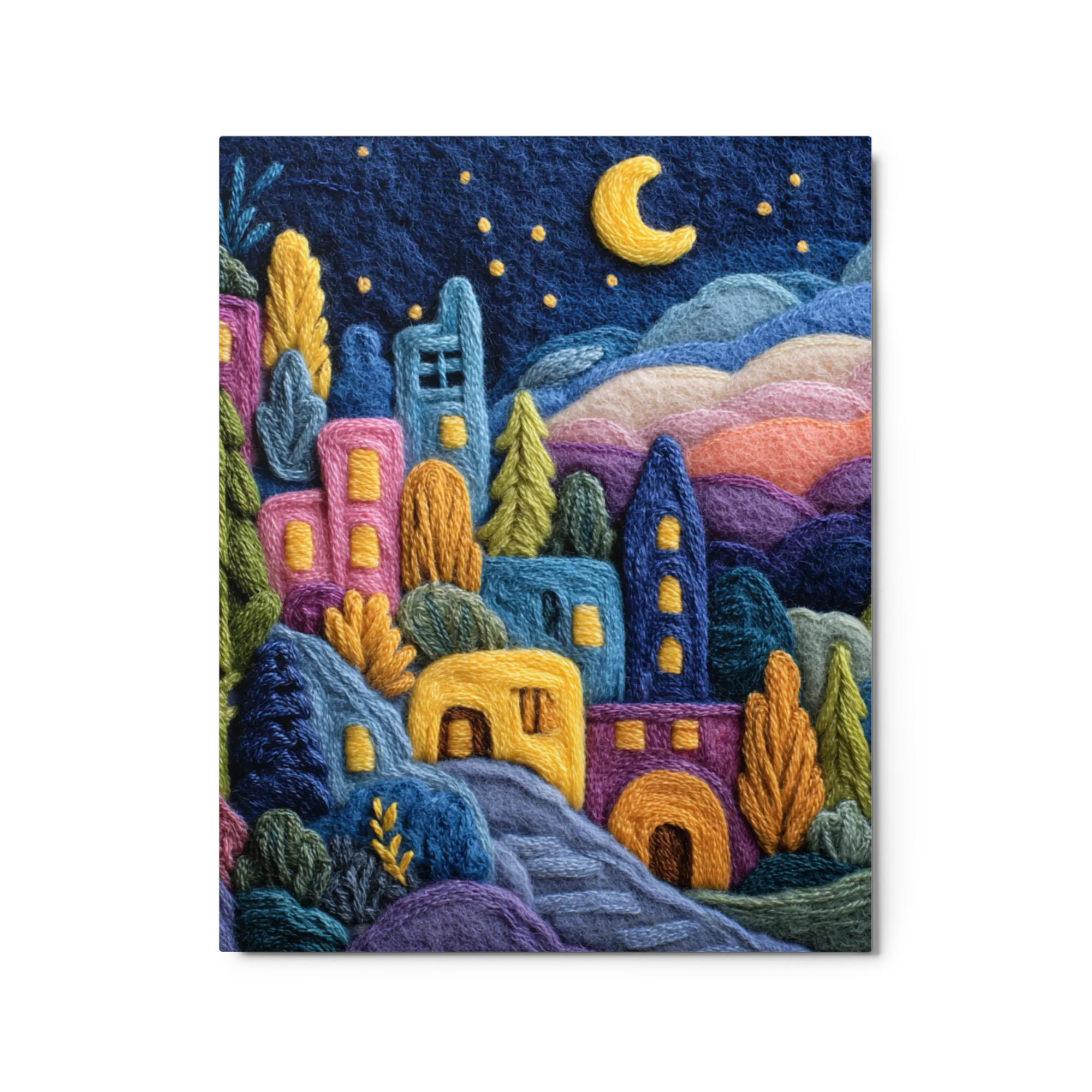 Whimsical Stitched Nightscape
