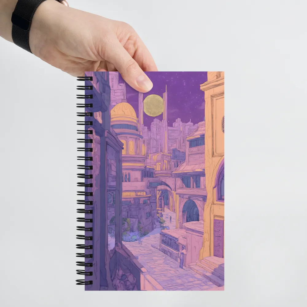 Celestial Metropolis Nightfall 
 Spiral Notebook | 140 pages