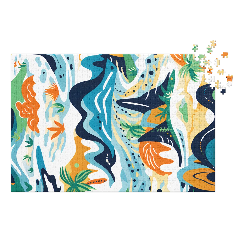 Vibrant Abstract Landscape