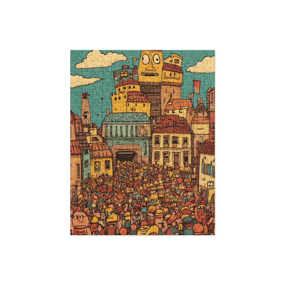 The Lively City Crowd 
 Jigsaw Puzzle