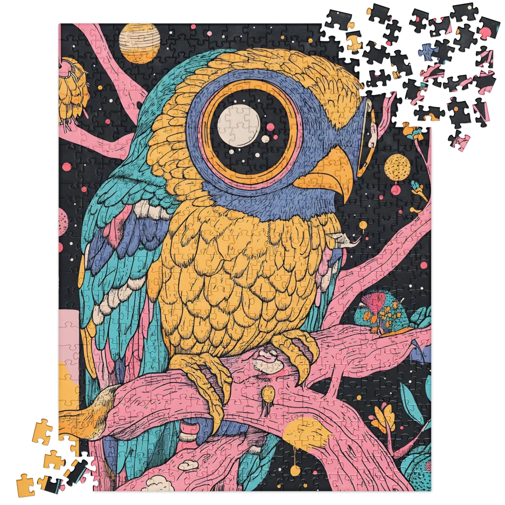 Cosmic Owl Perch 
 Jigsaw Puzzle