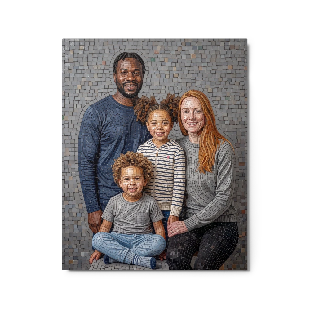 Family Portrait — Stone Mosaic