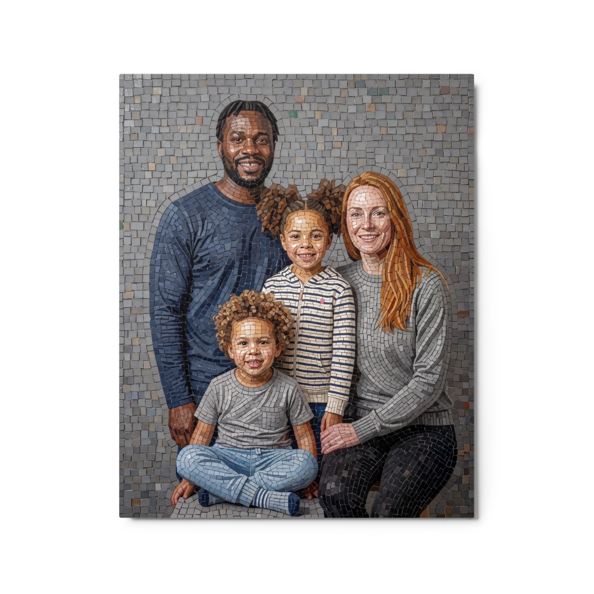 Family Portrait — Stone Mosaic