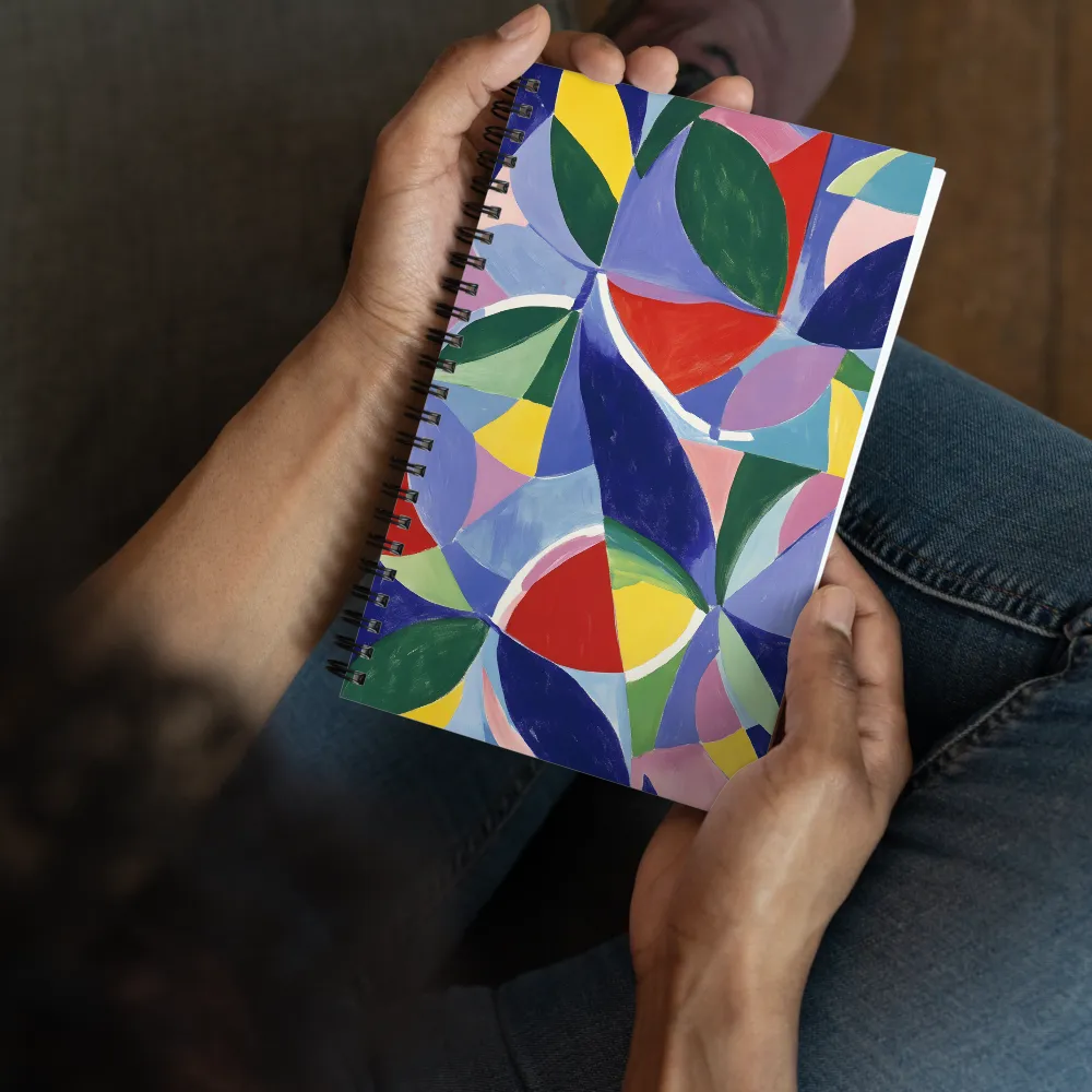 Interlocking Abstract Shapes 
 Spiral Notebook | 140 pages
