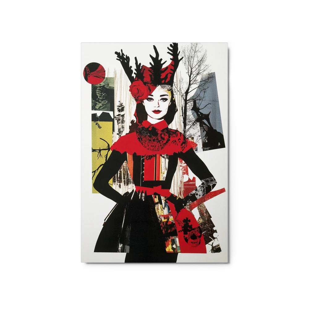Enigmatic Fashion Collage | Art Print