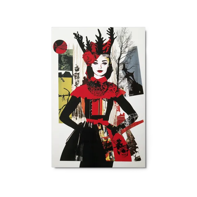 Enigmatic Fashion Collage | Art Print
