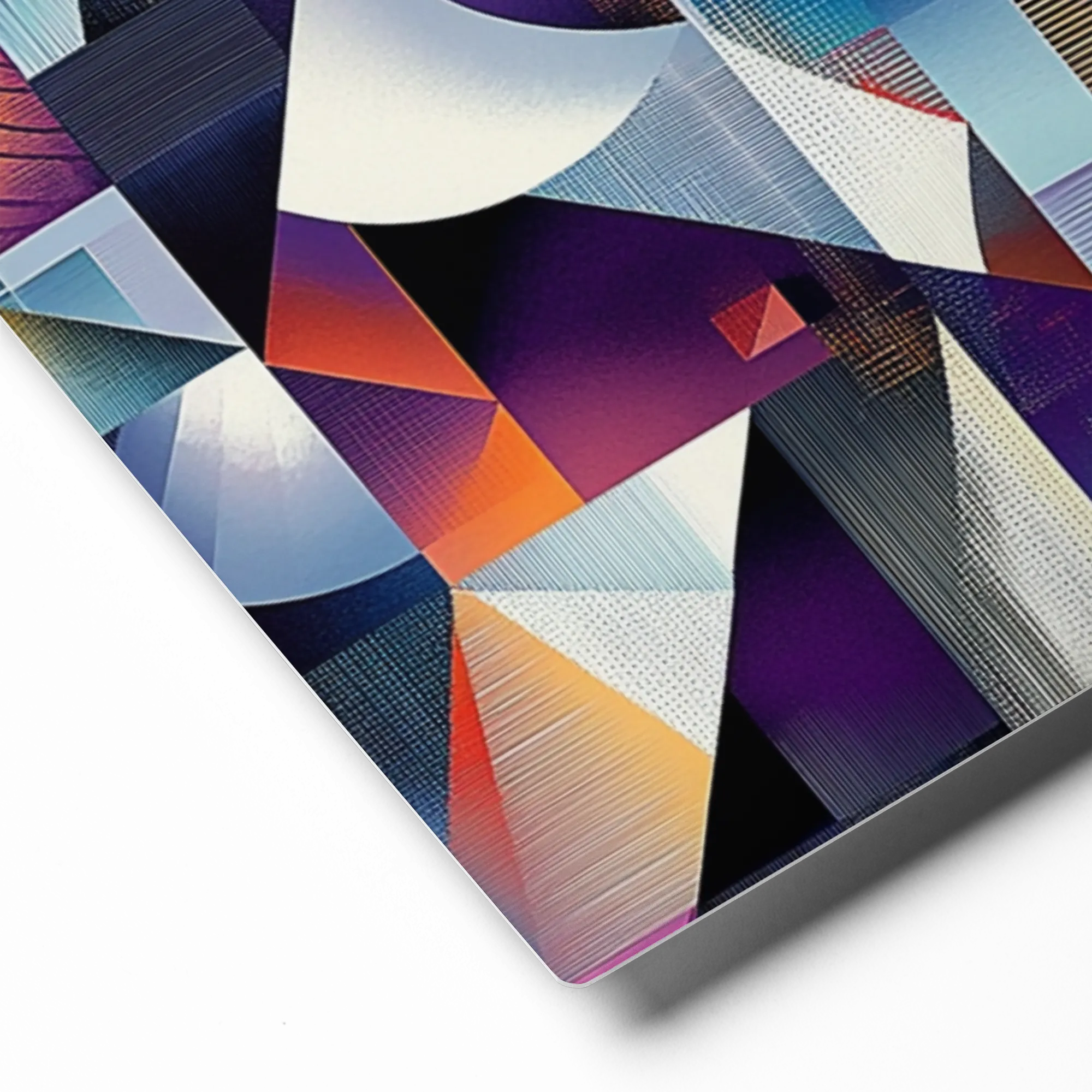 Prismatic Geometry 
 Poster with White Frame | 11″x 14″