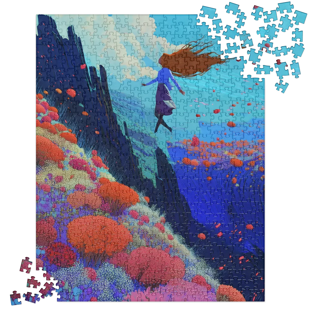 Ethereal Bloom Ascent 
 Jigsaw Puzzle in Tin Box