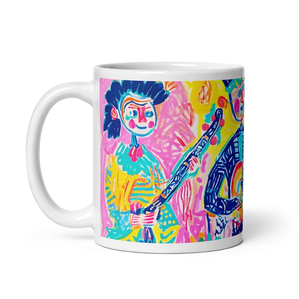 Two Colorful Musicians | Mug