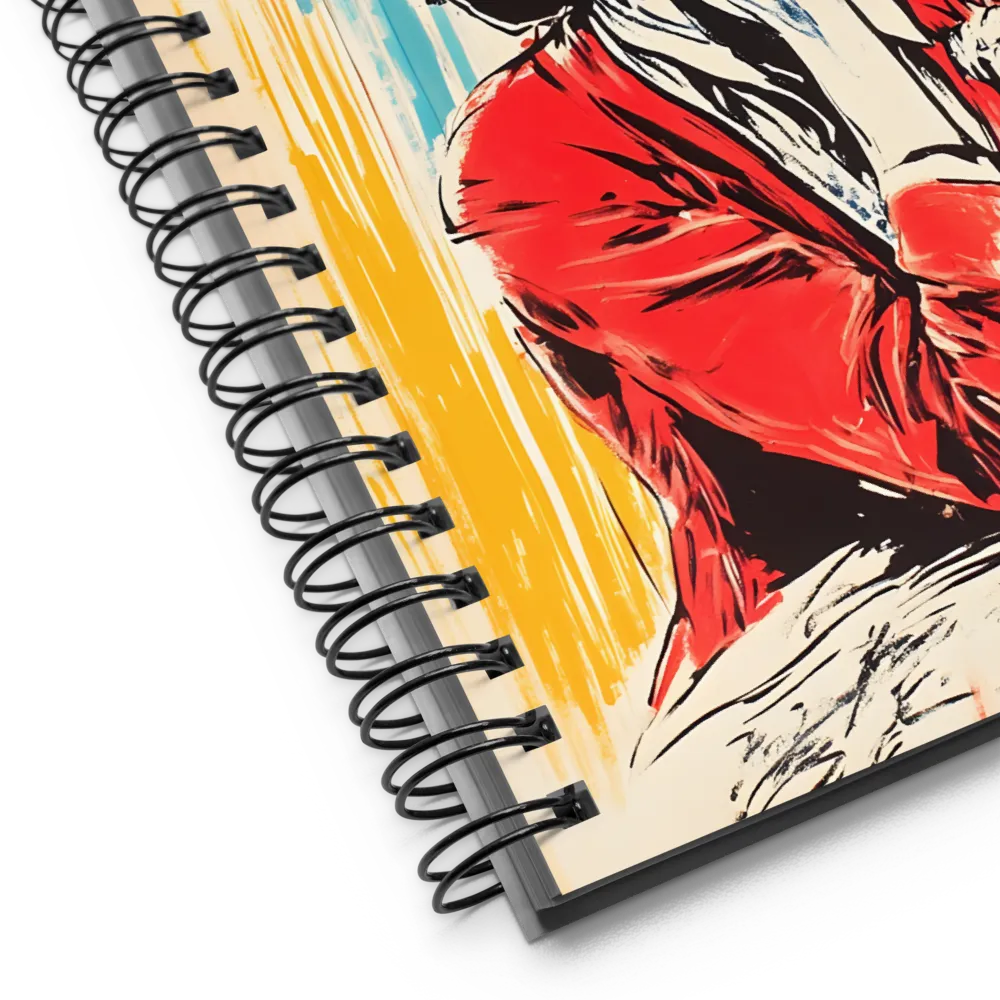 Melancholy Pop Art Portrait 
 Spiral Notebook | 140 pages