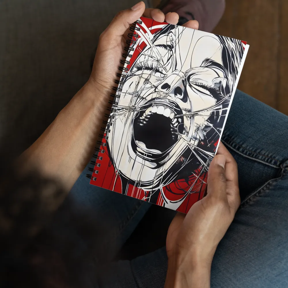 Shattered Scream 
 Spiral Notebook | 140 pages