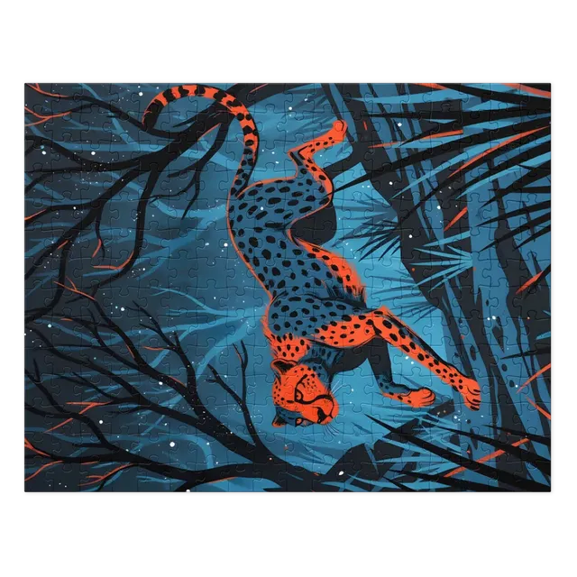 Midnight Cheetah | Jigsaw Puzzles