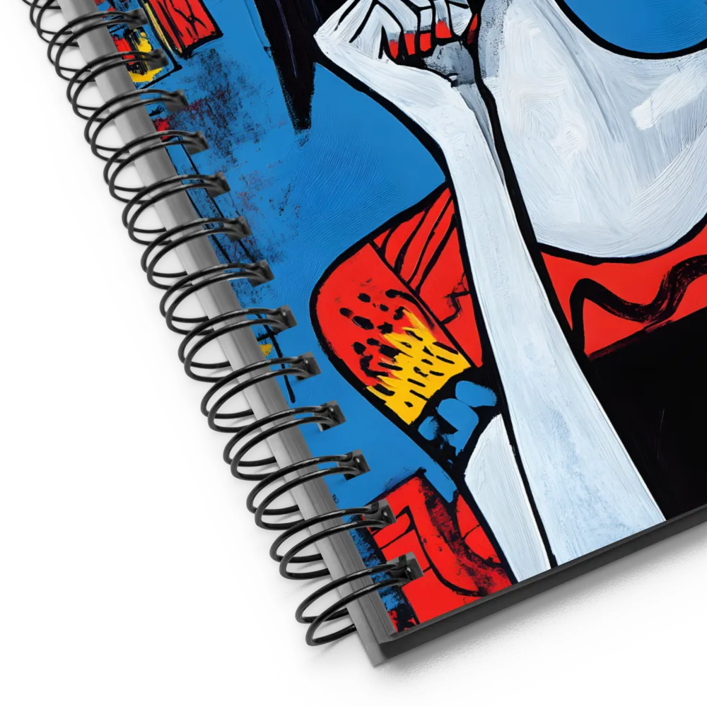 Pensive Pop Art Portrait 
 Spiral Notebook | 140 pages