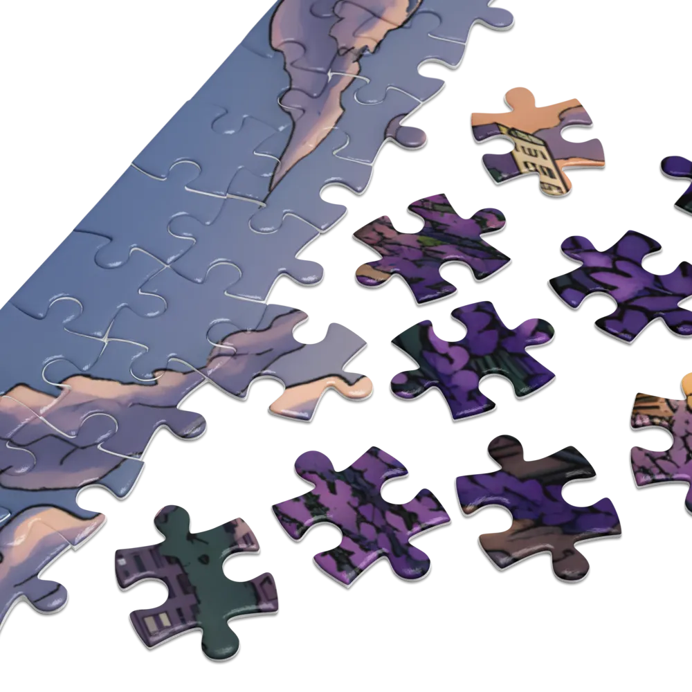 Lavender Path at Dusk | Jigsaw Puzzles