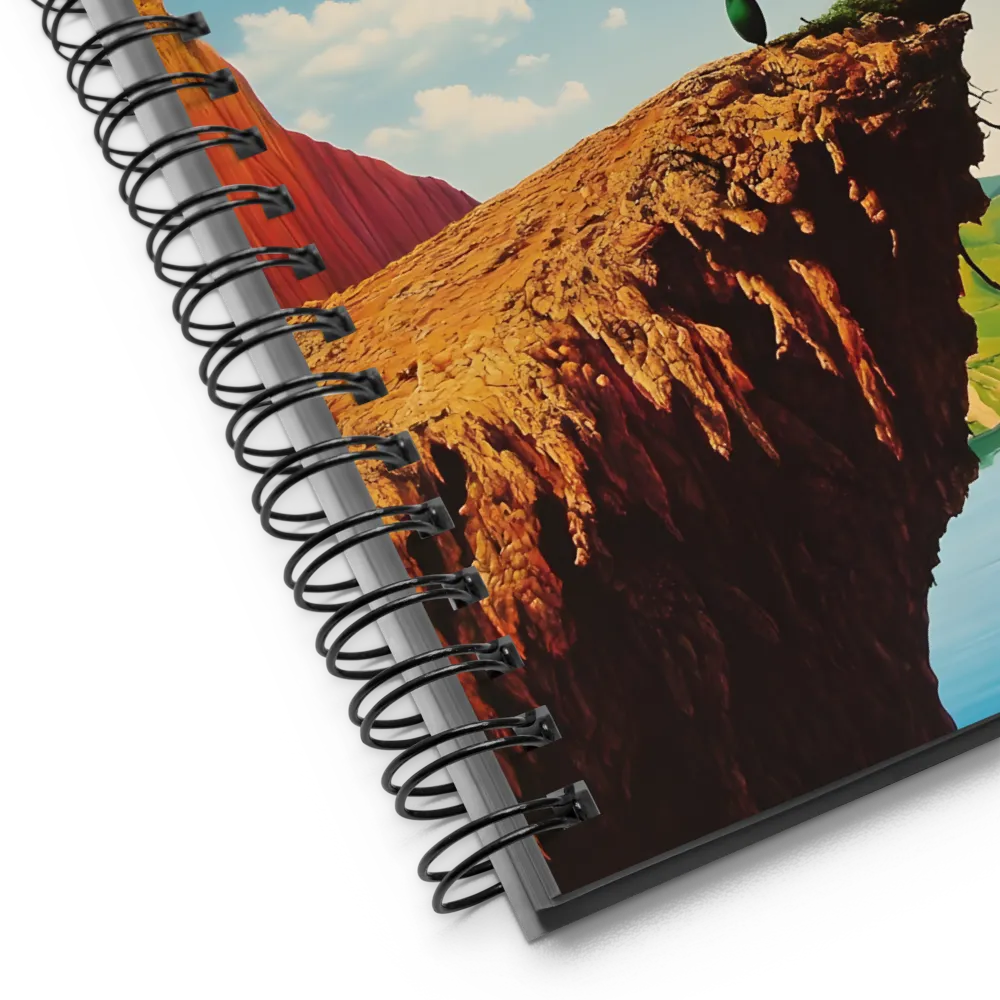 Fantastical Cliff Perch 
 Spiral Notebook | 140 pages