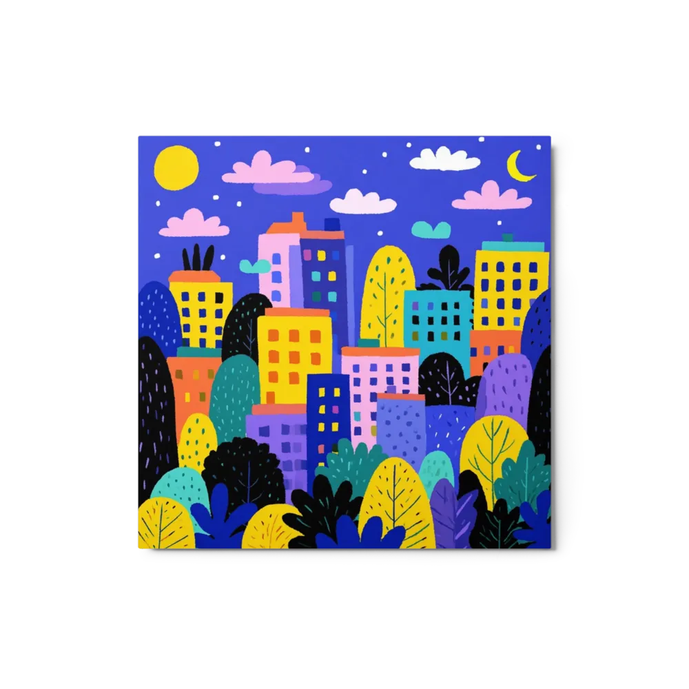 Whimsical Night Cityscape