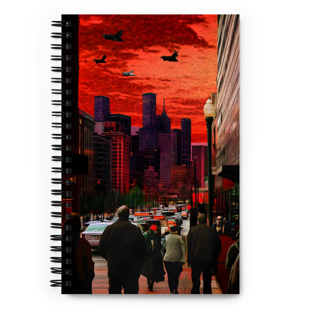 Crimson Apocalypse City 
 Spiral Notebook | 140 pages