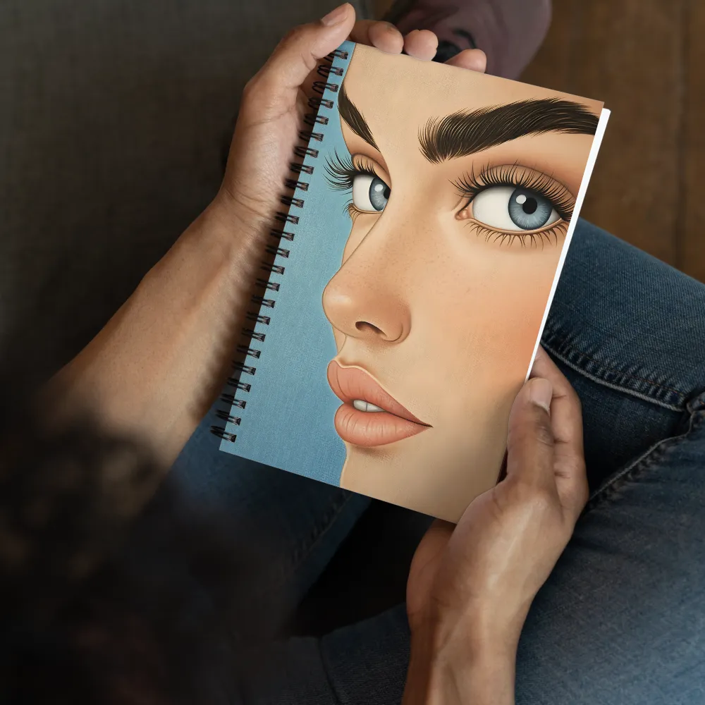 Gaze of the Blue Eyes 
 Spiral Notebook | 140 pages
