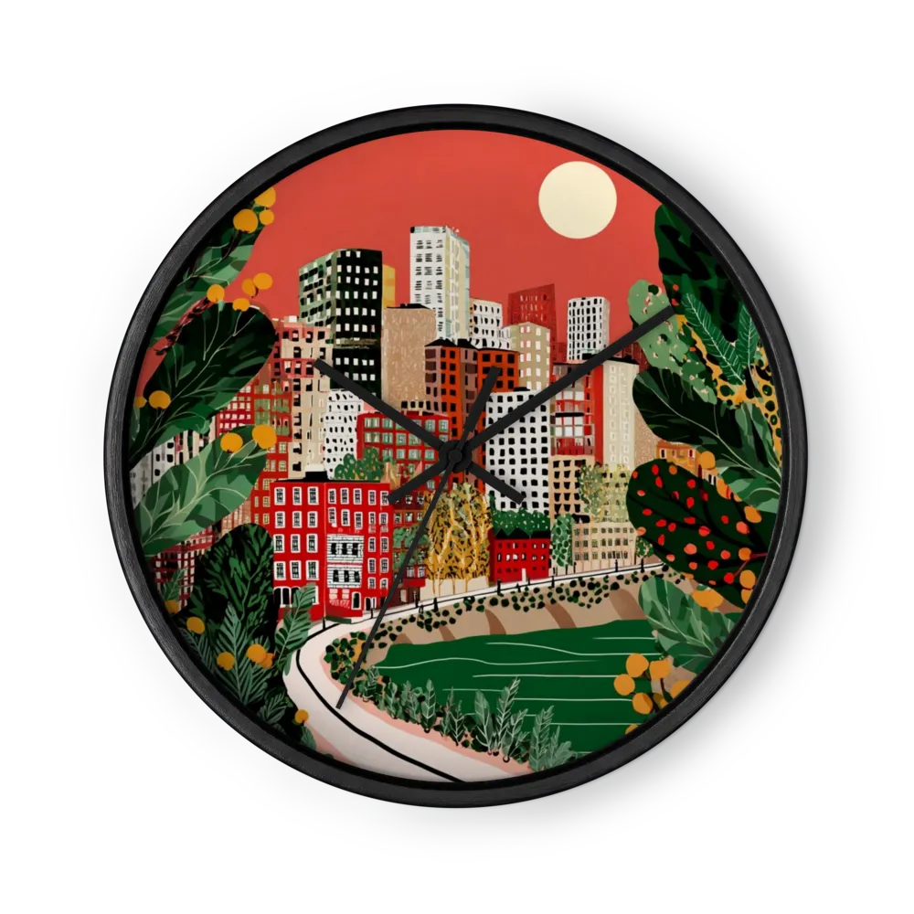 Urban Jungle Harmony | Wall Clock