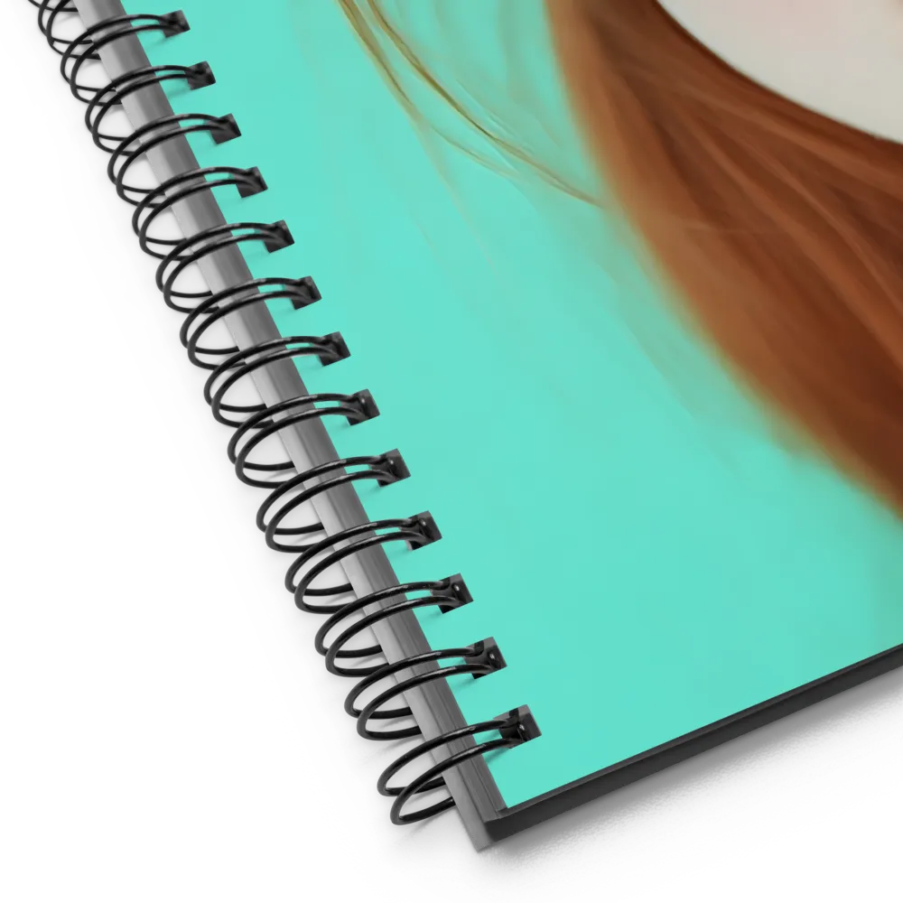 Teal and Pink Gaze 
 Spiral Notebook | 140 pages