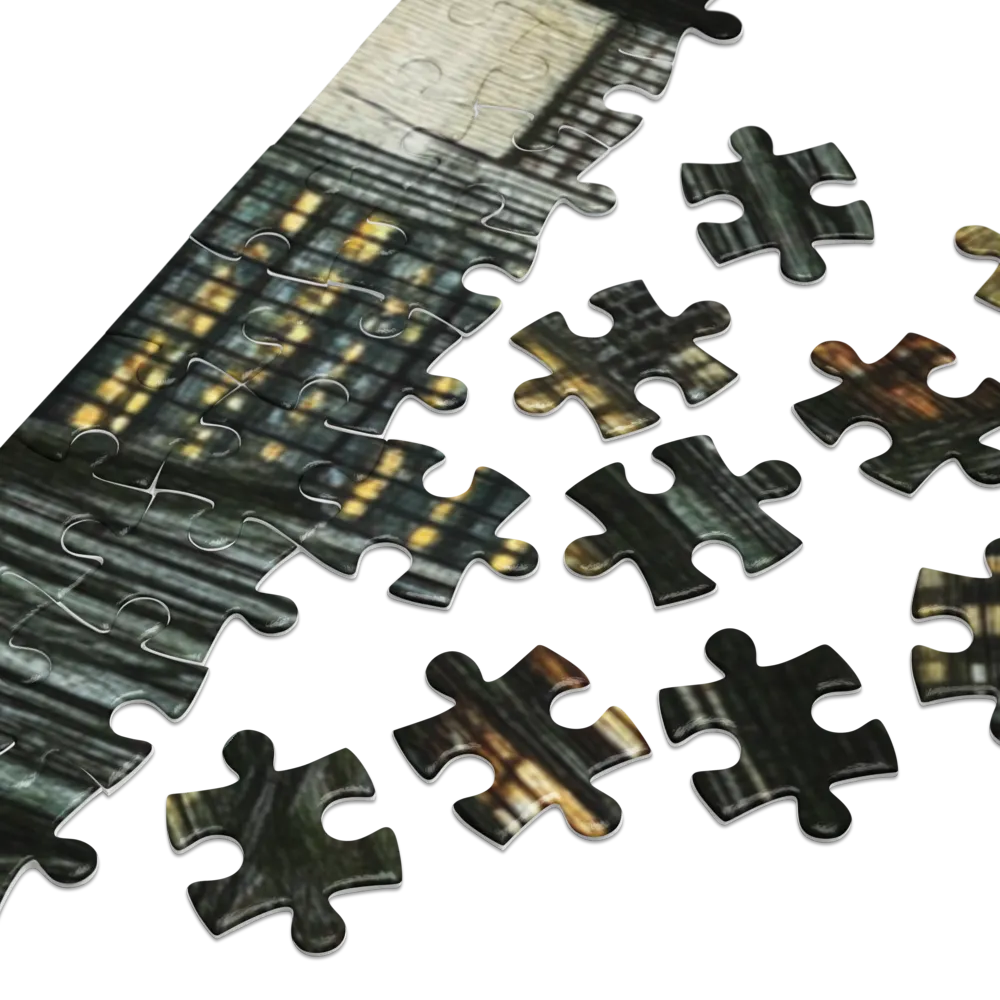 Passeio Noturno na Cidade 
 Puzzle em caixa de metal