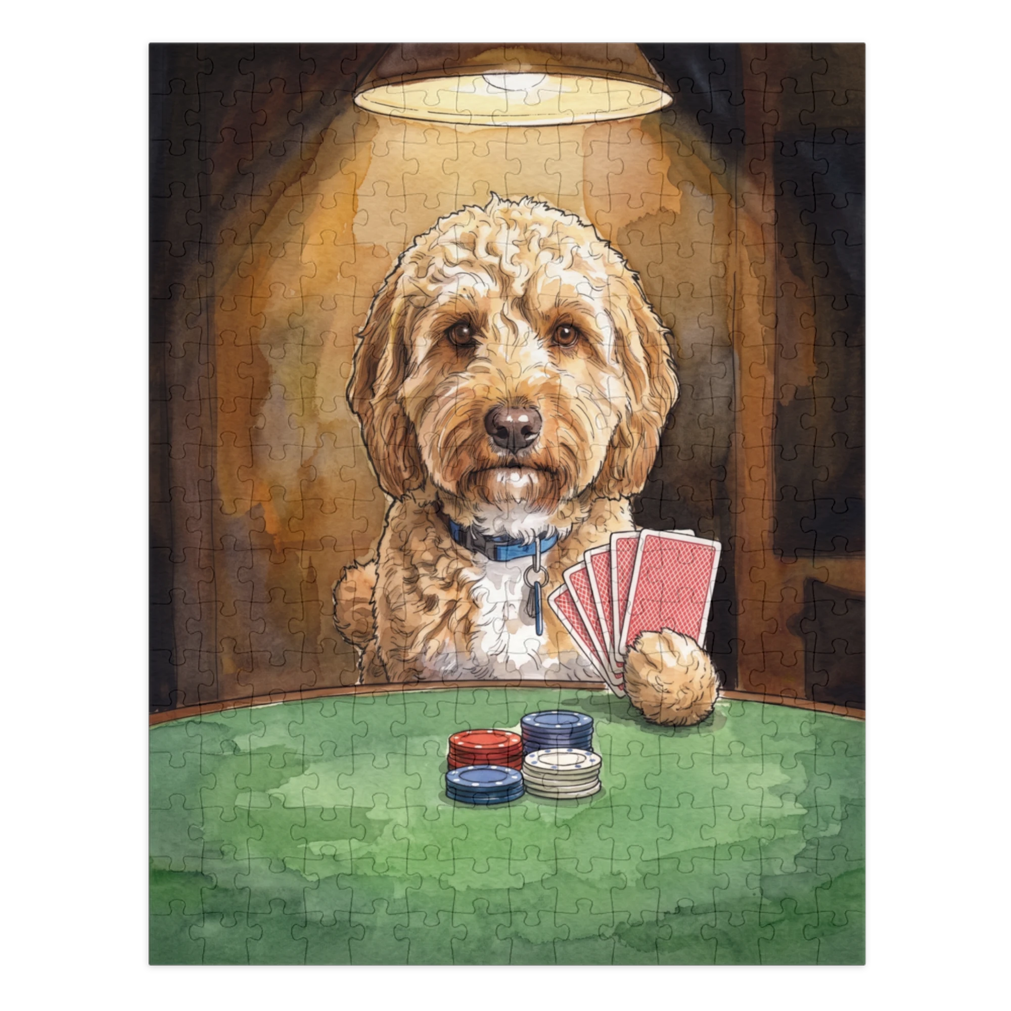 Poker Night — Ink & Wash — Puzzle