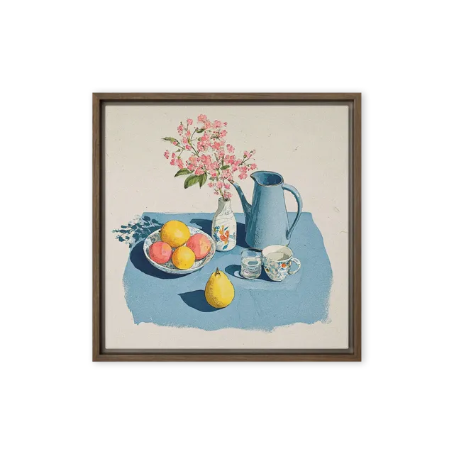 Blue Pitcher and Spring Blossoms | Art Print