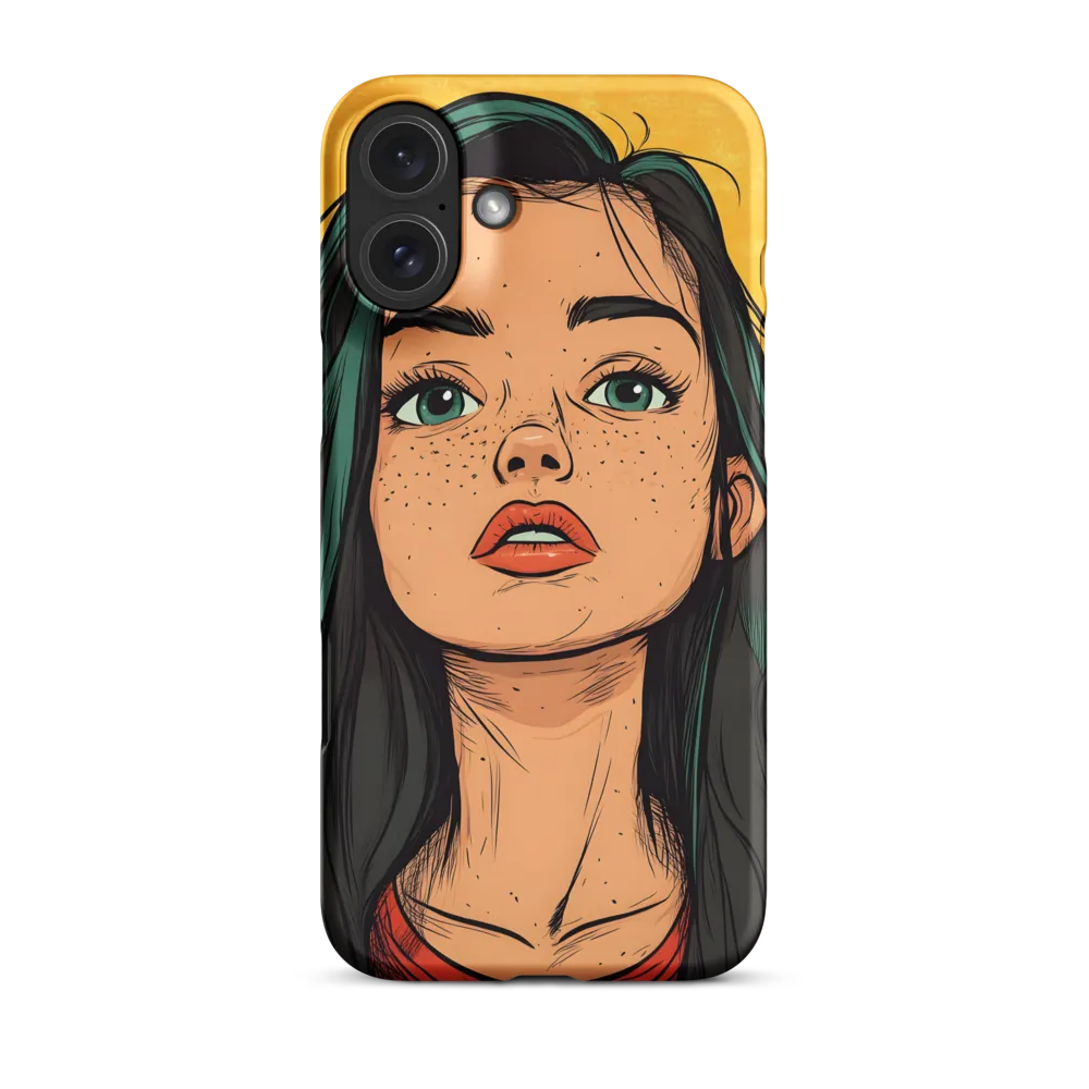 Digital Portrait of Young Woman | Phone Case