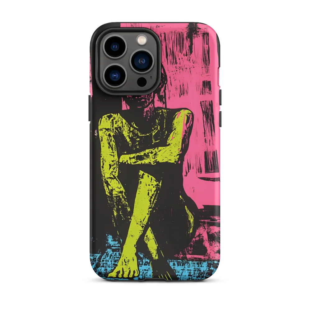 Contemplation in Pink and Green | Phone Case
