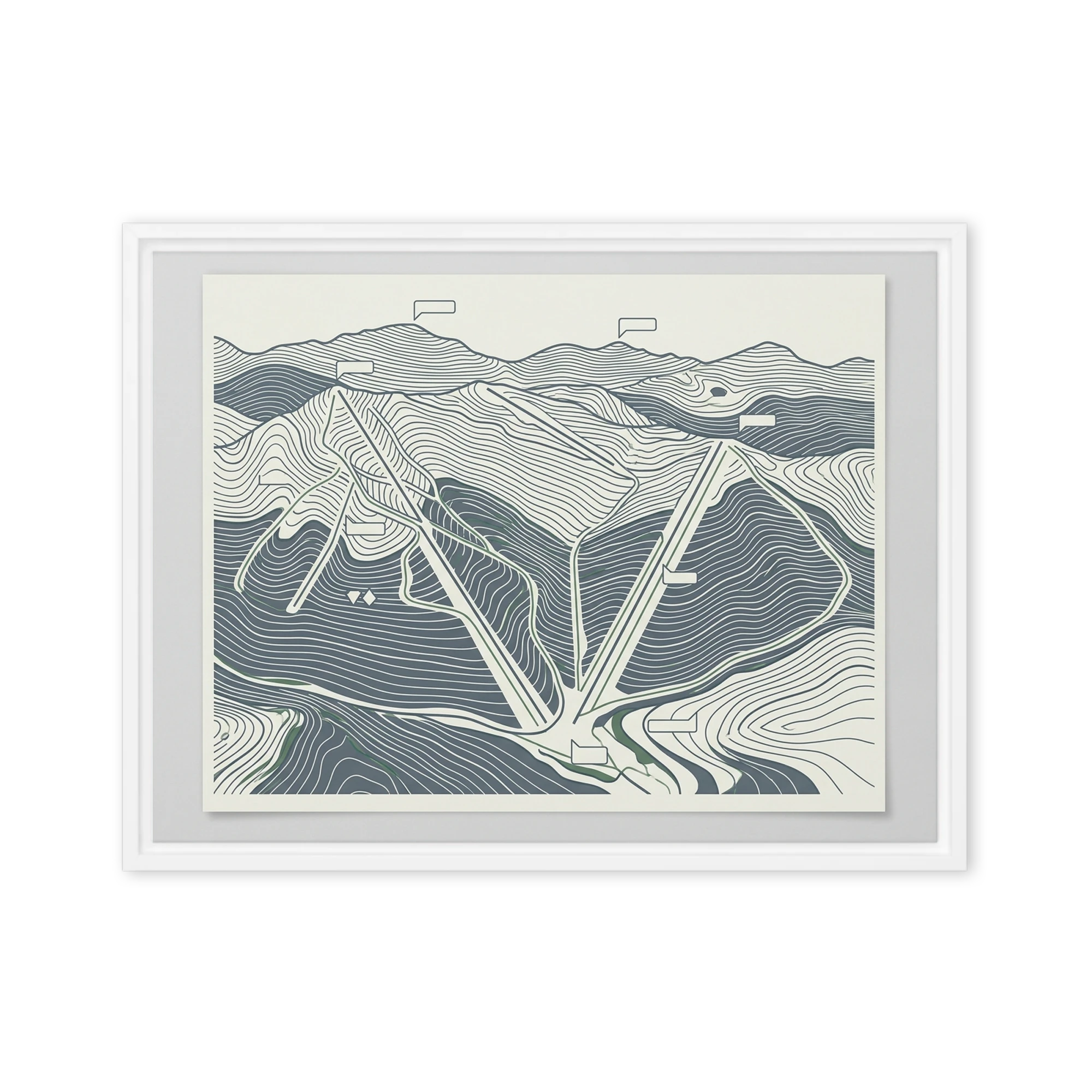 Alpine Slopes Topography | Art Print