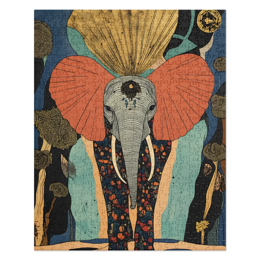 Elephant's Golden Dream 
 Jigsaw Puzzle