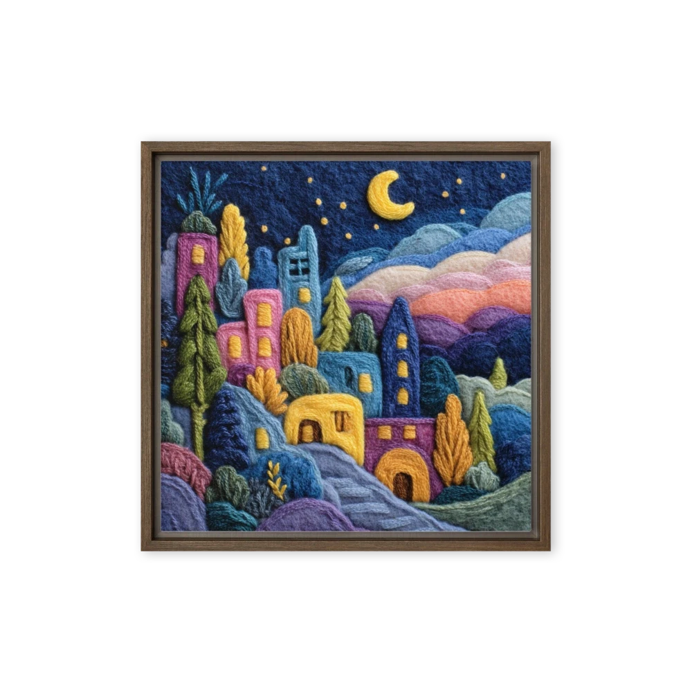 Whimsical Stitched Nightscape