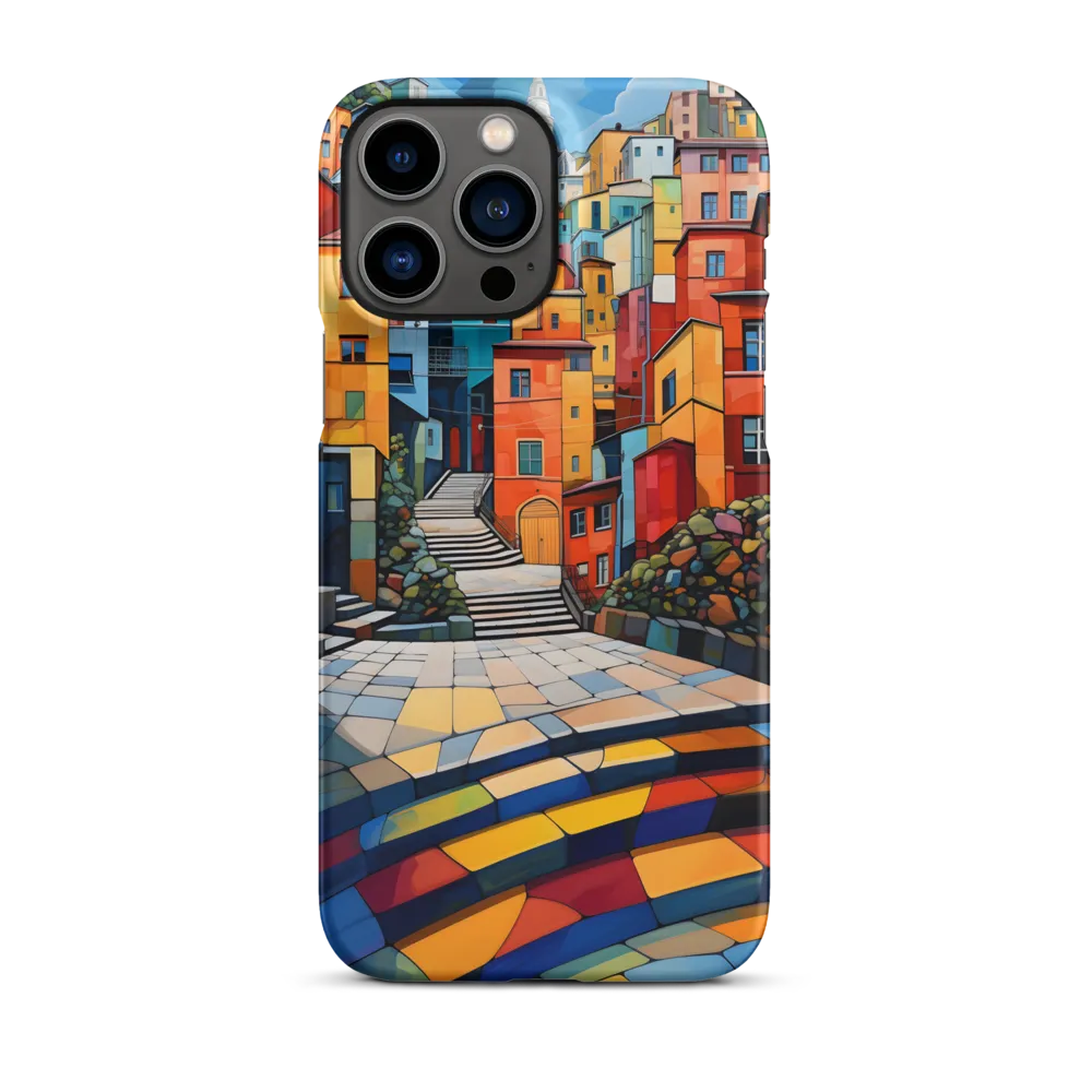 Vivid Cubist Cityscape | Phone Case