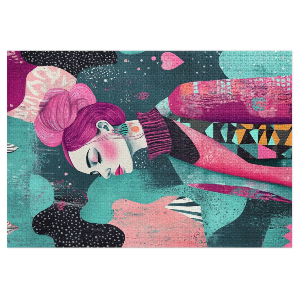 Stylized Female Portrait Illustration | Jigsaw Puzzle (252/520 pieces)