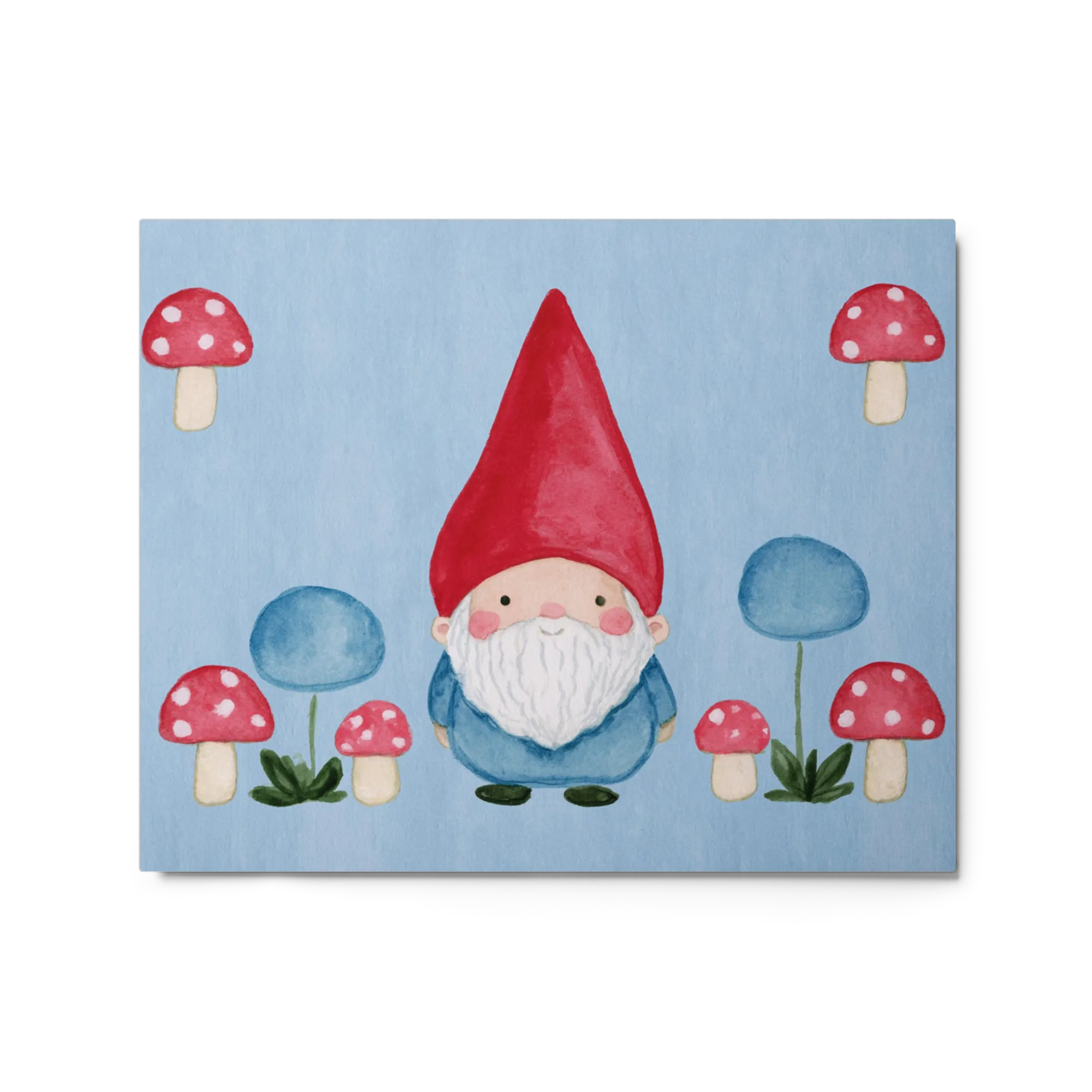 Forest Gnome 
 Poster with Red oak Frame | 16″x 20″