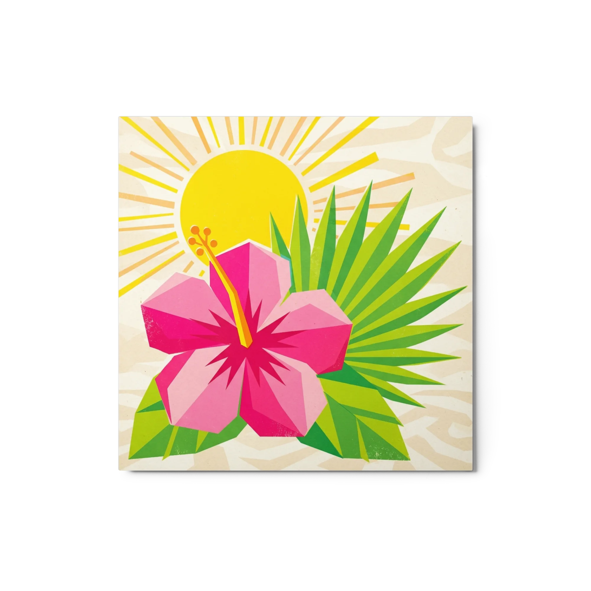 Geometric Hibiscus Bloom