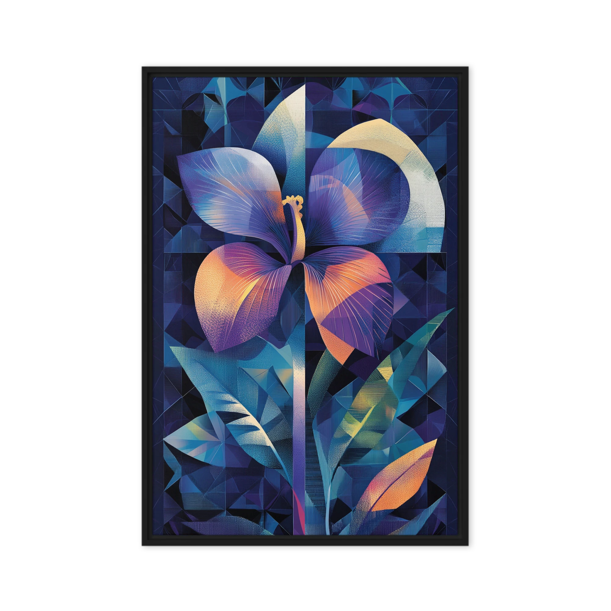 Geometric Flower Illustration