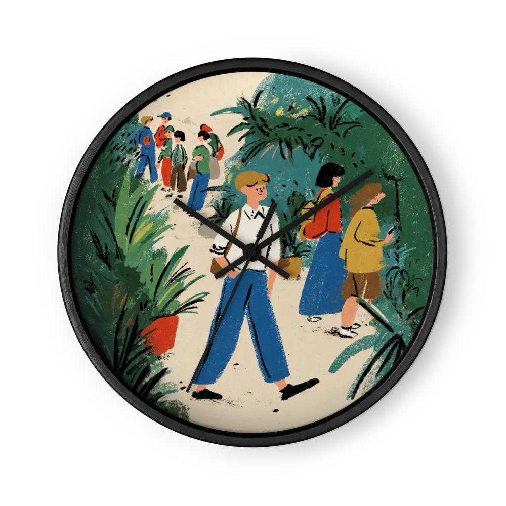 Botanical Garden Stroll | Wall Clock