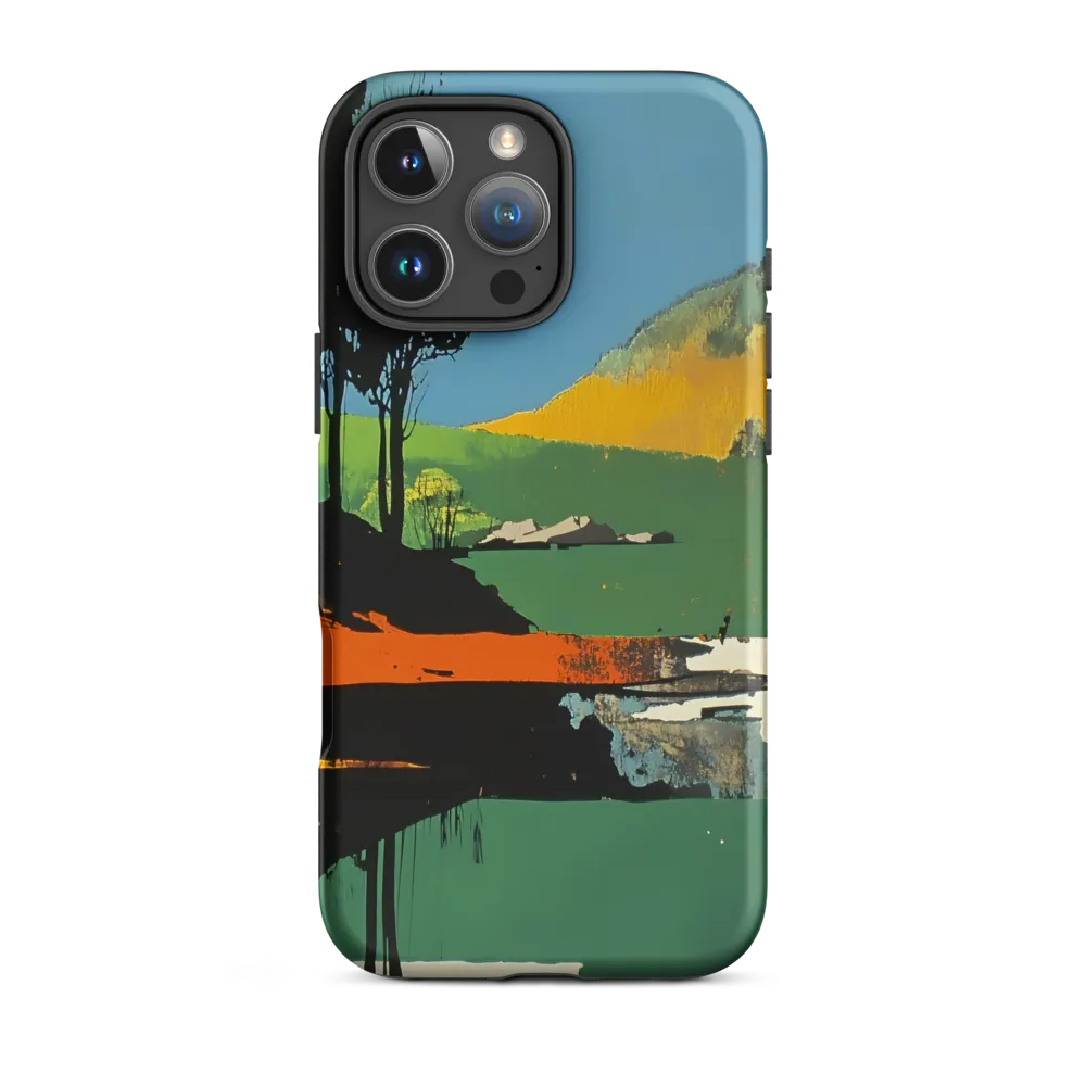 Abstract Landscape in Blocks | Phone Case
