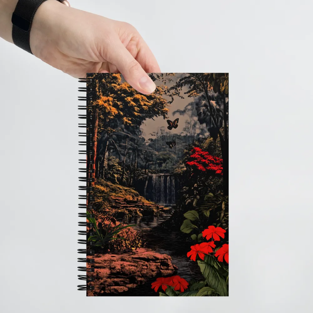 Enchanted Jungle Waterfall 
 Spiral Notebook | 140 pages