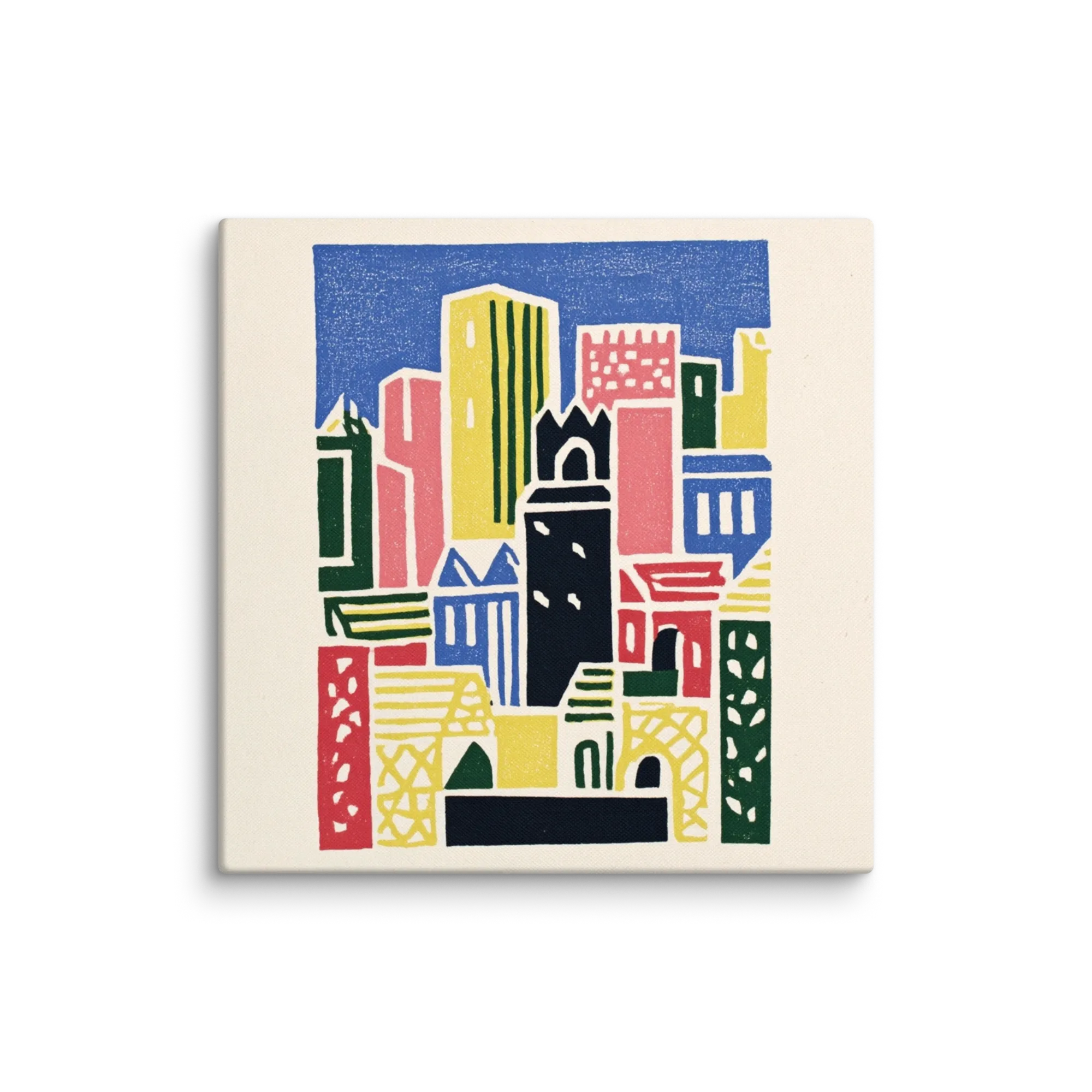 Relief Print Style Art for Modern Walls — Bold Ink